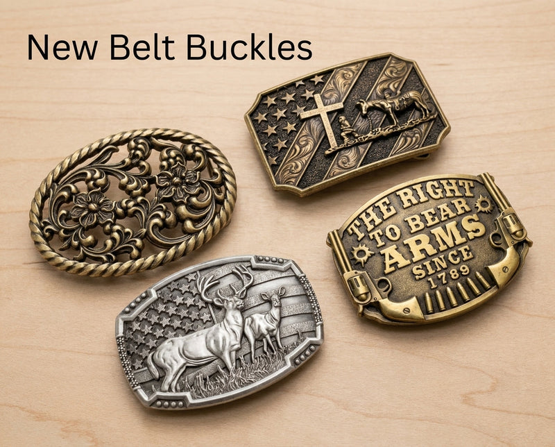 Just Added:   New Metal Belt Buckle Designs