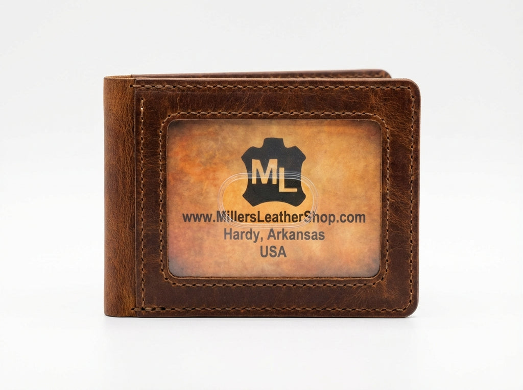 Horizontal Front Pocket Wallet - Eagle Concho