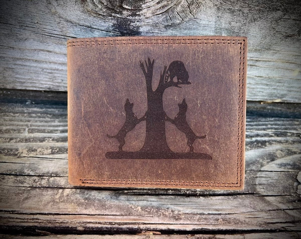 Coon Hunter Bifold Leather Wallet