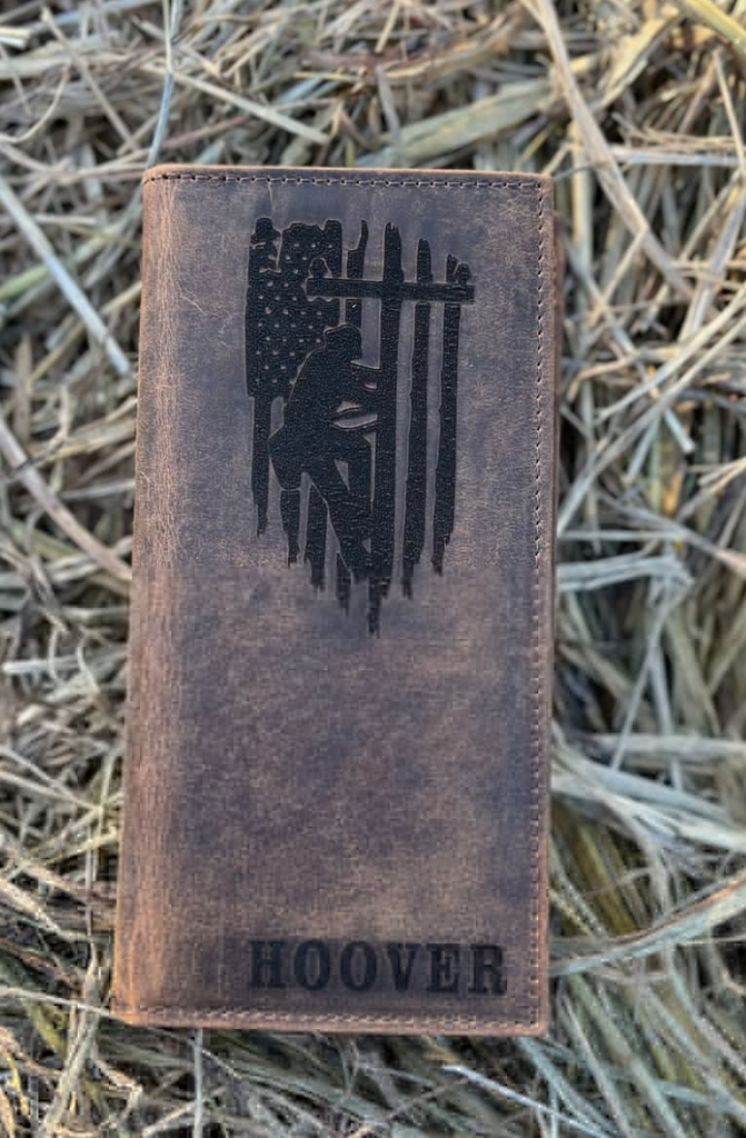 American Lineman Leather Roper Long Wallet | Miller's Leather Shop