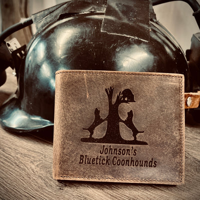Coon Hunter Bifold Leather Wallet