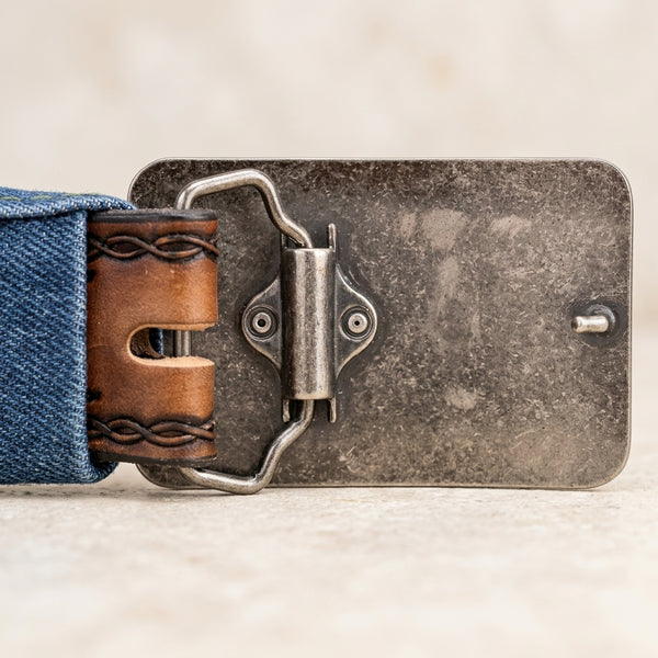 Handcrafted Western Leather Horse Head Belt Buckle