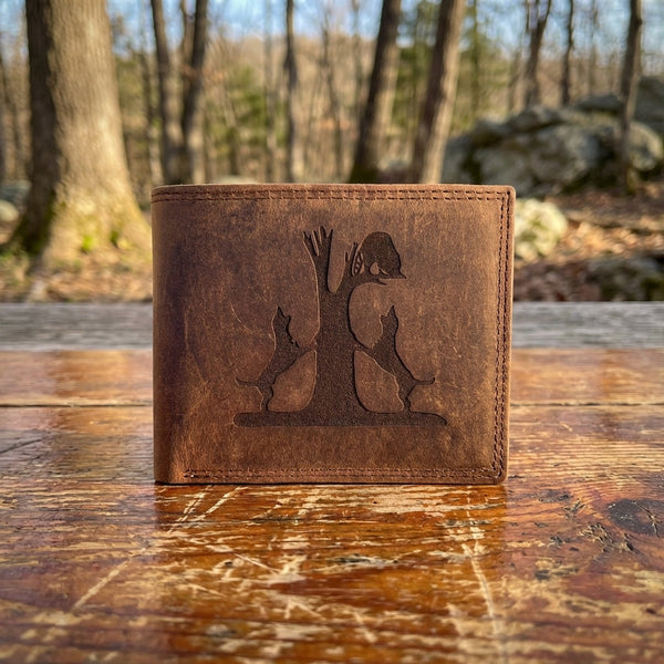 Coon Hunter Bifold Leather Wallet