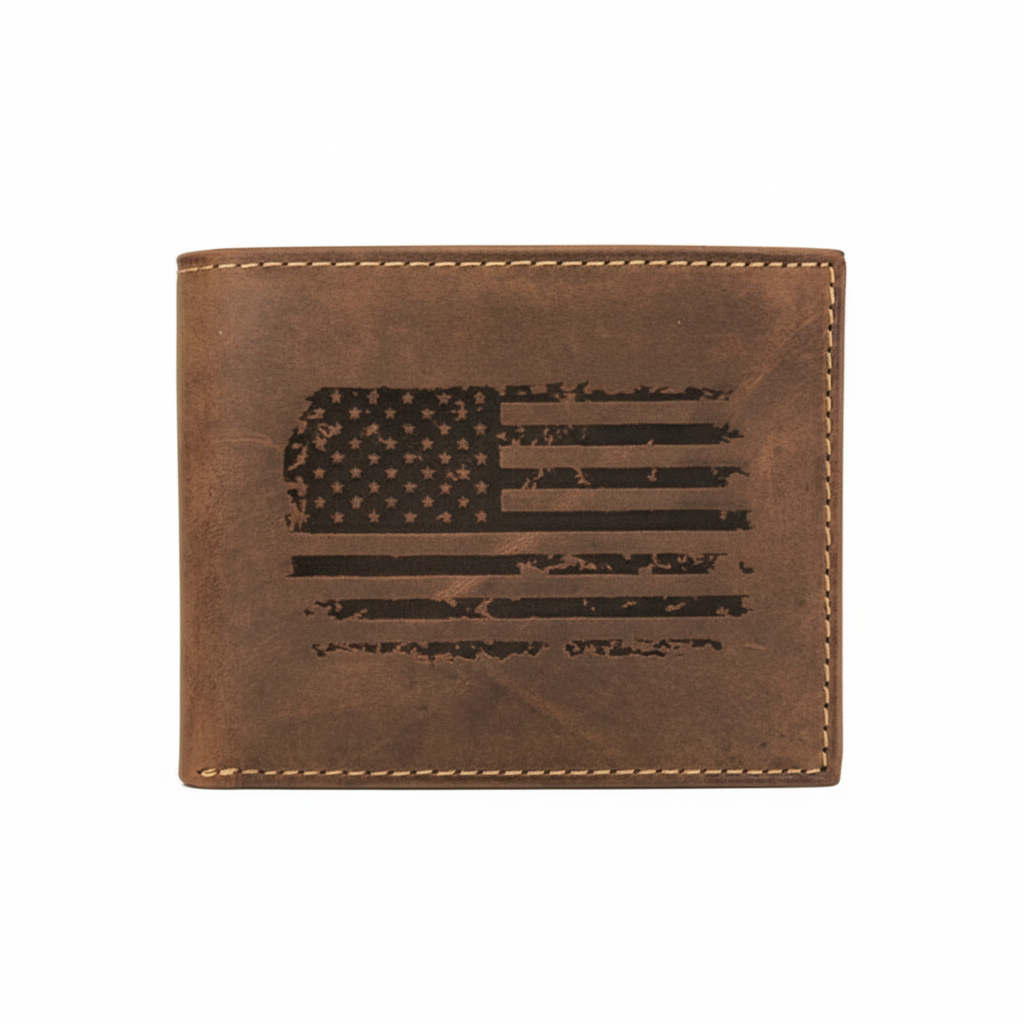 American Flag Patriotic Wallet Bifold