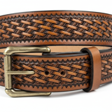 Custom Handmade Leather Belt - Full-Grain Cowhide | Miller's Leather S