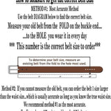 Handcrafted Leather Belt - Brown Smooth Leather by Miller's - Made in
