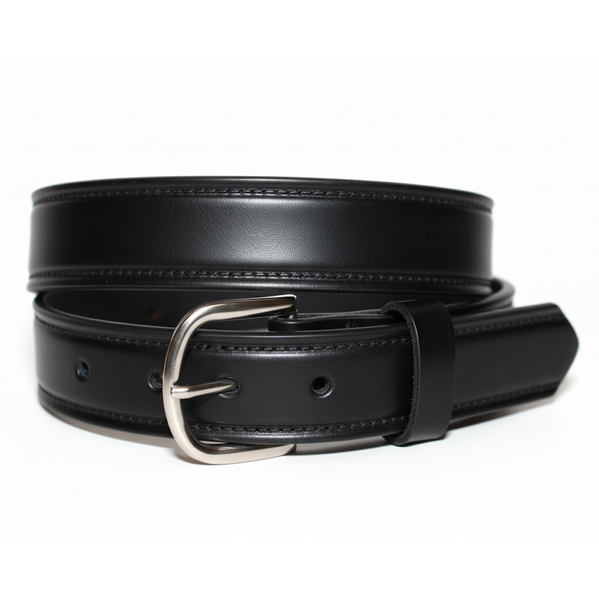 Handcrafted Leather Belt  with tooled border line(Solid Leather and no stitching)