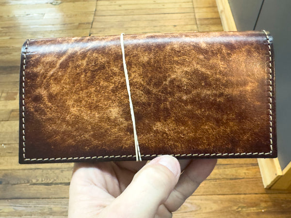 Handmade Cowhide Checkbook Holder | CHOOSE DESIGN