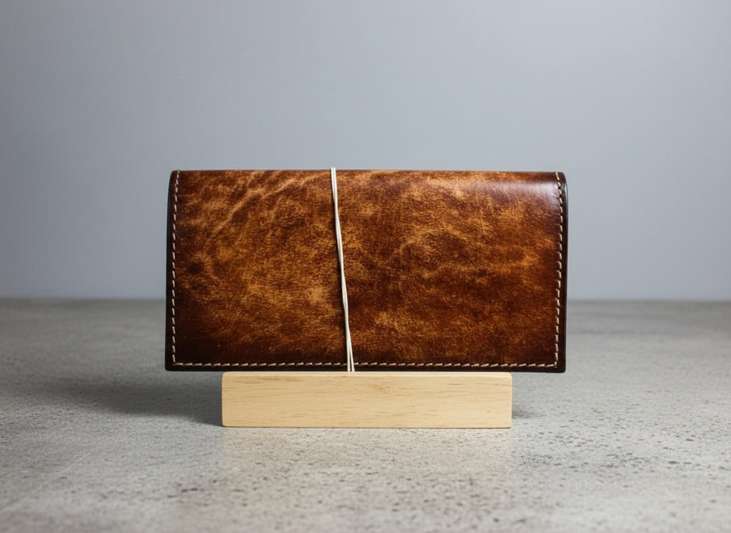 Handmade Cowhide Checkbook Holder | CHOOSE DESIGN