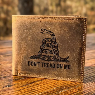 Gadsden Flag Don't Tread on Me- BIFOLD WALLET