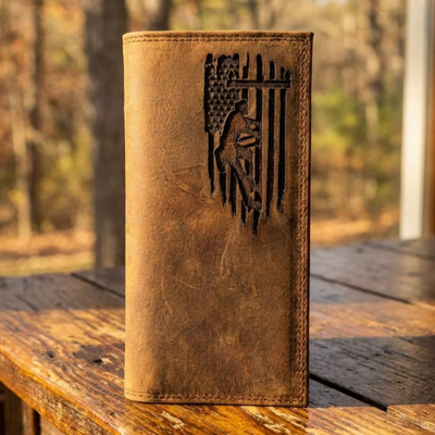 American Lineman Leather Roper Long Wallet | Miller's Leather Shop