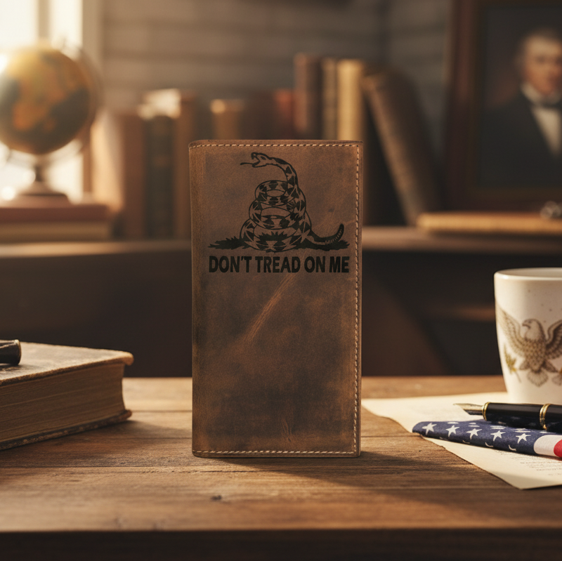 Gadsden Flag Don't Tread on Me  Roper Long Wallet