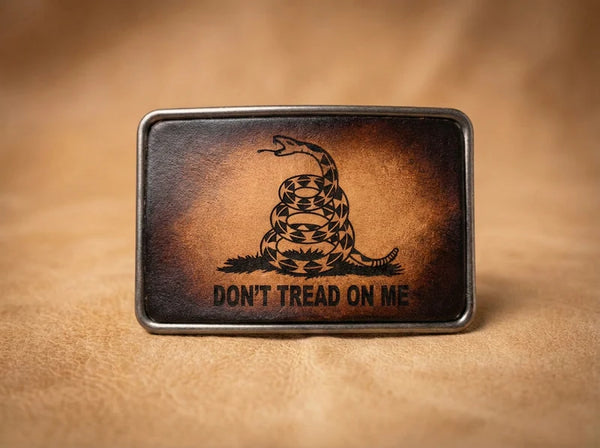 Don't Tread On Me Metal Belt Buckle Gadsden Snake Patriotic Belt Buckle
