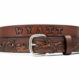 Custom Handmade Leather Belt - Full-Grain Cowhide | Miller's Leather S