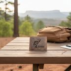 FiSHING BIFOLD DISTRESSED LEATHER WALLET