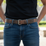 Buffalo Leather Belt - Handmade Full Grain Leather - Miller's Leather
