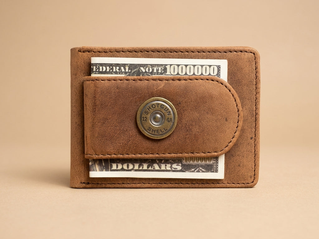 Horizontal Front Pocket Wallet - Shotgun Shell Concho