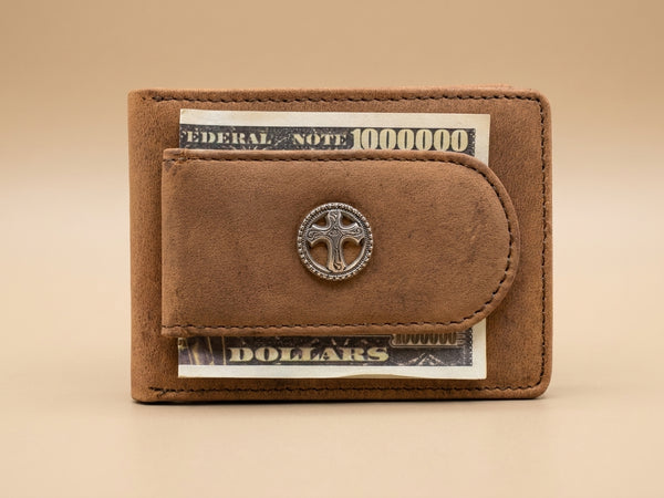 Horizontal Front Pocket Wallet - Texas Star Concho