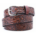 Oak Leaf and Acorn, Carved Leather Belt, Personalized Free!