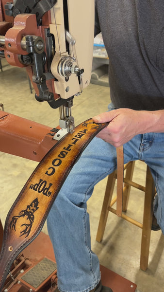 MillerLeather.com Handmade Leather Rifle Sling, Personalized Sling for Hunters, Made in the USA