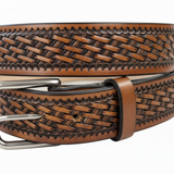 Custom Handmade Leather Belt - Full-Grain Cowhide | Miller's Leather S