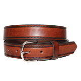 Hand Tooled Cowhide Leather Belt - Handcrafted in the USA