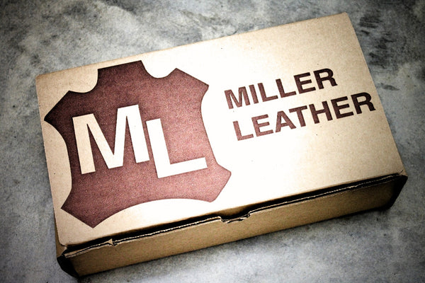 LEATHER DOG COLLAR, I.D. Plate and Conchos included, by Miller's Leather Shop
