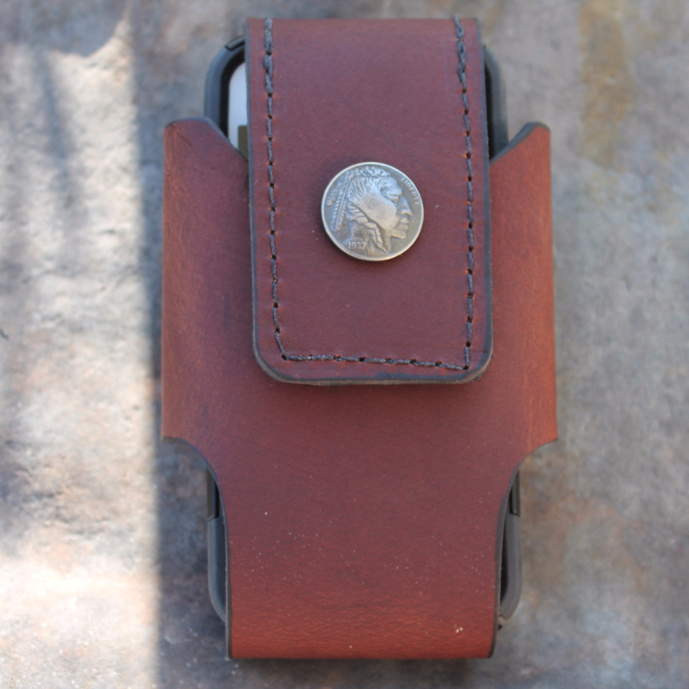 Custom Cell Phone Case with INDIAN NICKEL concho