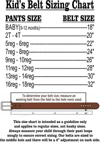 Kid's Leather Belt, ROSES & flowers, Name Engraved Free!