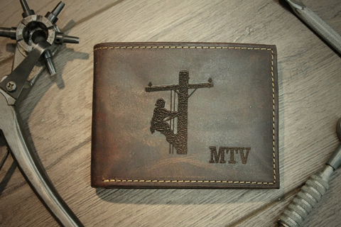 LINEMAN BIFOLD LEATHER WALLET