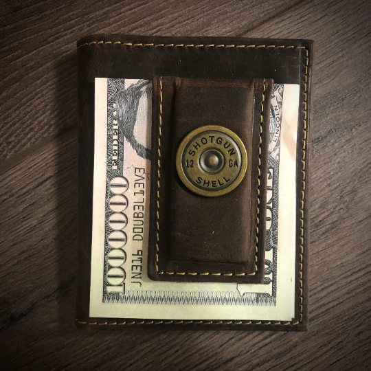 Shotgun Shell Money Clip Wallet, Front Pocket Wallet