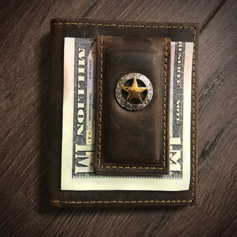 Western Star Money Clip Wallet, Front Pocket Wallet