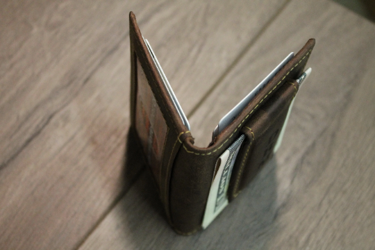 Monogram Money Clip Wallet, Front Pocket Wallet