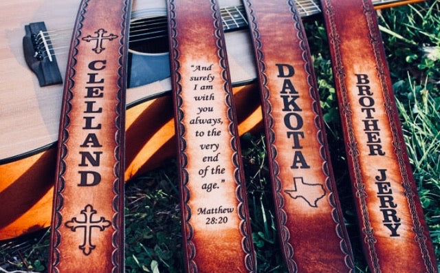 Guitar Straps by Miller's Leather Shop