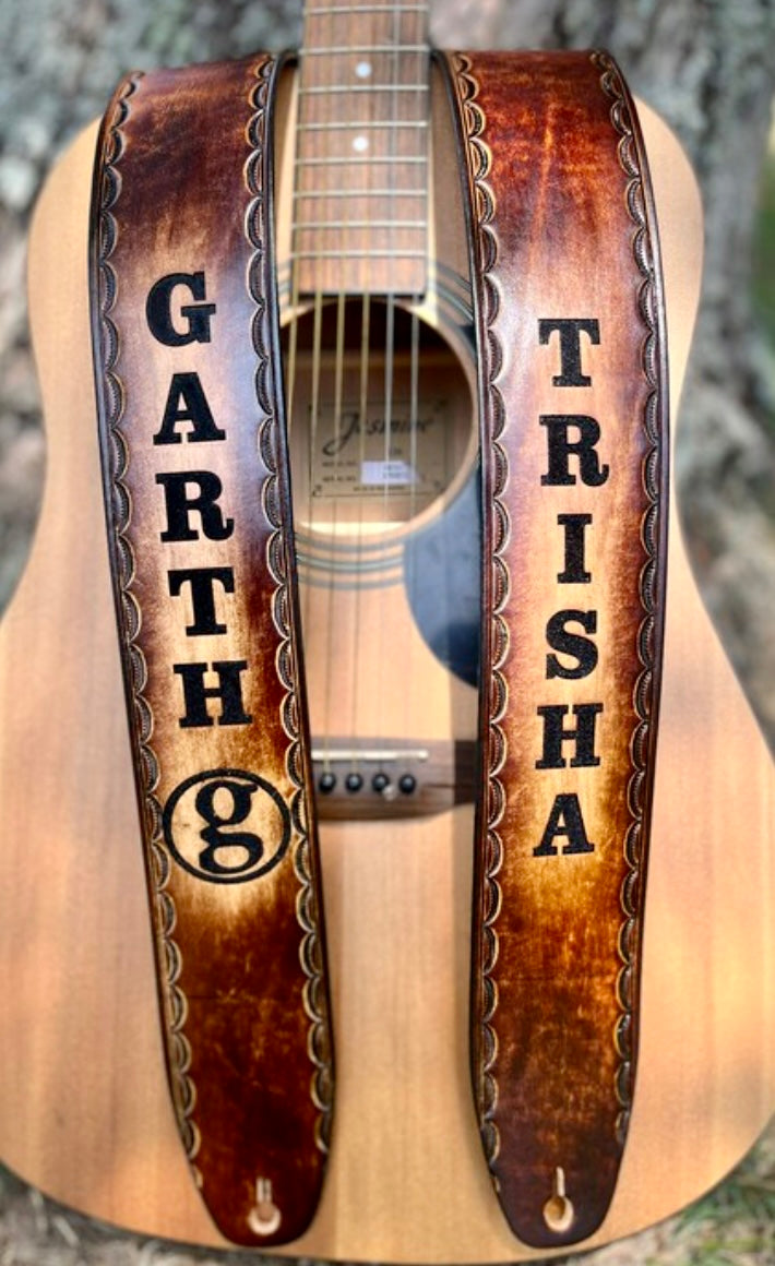 Custom Leather Guitar Straps by Miller's Leather Shop