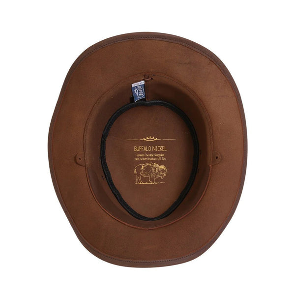 Buffalo Nickel Leather Outback Hat