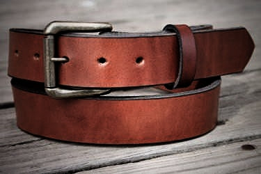 Handcrafted Leather Belt in Smooth Leather